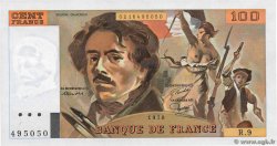 100 Francs DELACROIX modifié FRANKREICH  1978 F.69.01g fST+