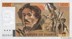 100 Francs DELACROIX modifié FRANKREICH  1978 F.69.01g