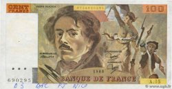 100 Francs DELACROIX modifié Faux FRANKREICH  1979 F.69.02cx fST