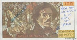 100 Francs DELACROIX modifié Faux FRANCE  1979 F.69.02cx AU