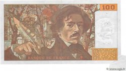 100 Francs DELACROIX modifié Fauté FRANCIA  1989 F.69.13a q.SPL