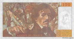 100 Francs DELACROIX imprimé en continu FRANKREICH  1990 F.69bis.01a VZ+