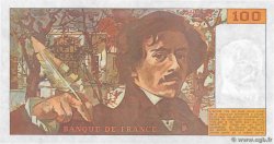 100 Francs DELACROIX imprimé en continu FRANCE  1990 F.69bis.01a UNC-