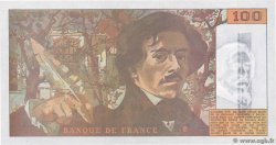 100 Francs DELACROIX imprimé en continu FRANCE  1990 F.69bis.01F- UNC