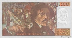 100 Francs DELACROIX imprimé en continu FRANKREICH  1990 F.69bis.01bG fVZ