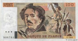 100 Francs DELACROIX modifié FRANKREICH  1989 F.69.13c SS