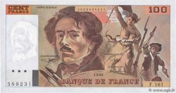 100 Francs DELACROIX imprimé en continu FRANKREICH  1990 F.69bis.02b