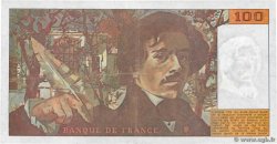 100 Francs DELACROIX imprimé en continu FRANCE  1990 F.69bis.02c VF