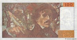 100 Francs DELACROIX imprimé en continu FRANCE  1990 F.69bis.02c VF-