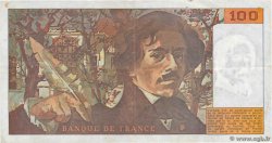 100 Francs DELACROIX imprimé en continu FRANCIA  1990 F.69bis.02c MBC