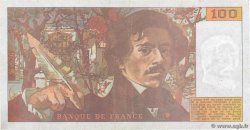 100 Francs DELACROIX imprimé en continu FRANCE  1990 F.69bis.02d VF