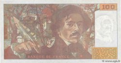 100 Francs DELACROIX imprimé en continu FRANCE  1990 F.69bis.02d VF-