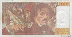 100 Francs DELACROIX imprimé en continu FRANCIA  1990 F.69bis.02d BC