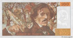 100 Francs DELACROIX imprimé en continu FRANCE  1991 F.69bis.03b1 VF+