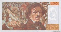 100 Francs DELACROIX imprimé en continu FRANCE  1991 F.69bis.03b1 UNC-