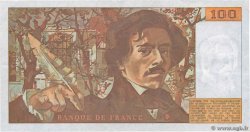 100 Francs DELACROIX imprimé en continu FRANCE  1991 F.69bis.03b2 XF-