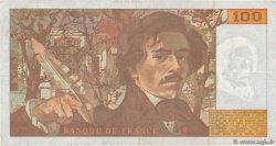 100 Francs DELACROIX imprimé en continu FRANCIA  1991 F.69bis.04a MBC