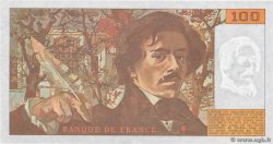 100 Francs DELACROIX imprimé en continu FRANCE  1991 F.69bis.04a XF
