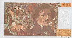 100 Francs DELACROIX imprimé en continu Fauté FRANCIA  1993 F.69bis.05 SC+