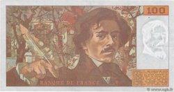 100 Francs DELACROIX imprimé en continu FRANKREICH  1993 F.69bis.06a215 fVZ