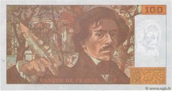 100 Francs DELACROIX imprimé en continu FRANCE  1993 F.69bis.07 AU+
