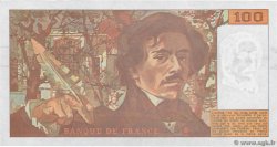100 Francs DELACROIX imprimé en continu Fauté FRANCE  1993 F.69bis.08 UNC-