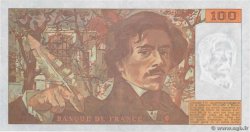 100 Francs DELACROIX imprimé en continu Fauté FRANCE  1993 F.69bis.08 XF-