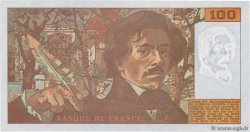 100 Francs DELACROIX imprimé en continu Petit numéro FRANCIA  1993 F.69bis.08 q.FDC
