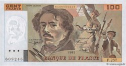 100 Francs DELACROIX 442-1 & 442-2 FRANCIA  1995 F.69ter.02a FDC