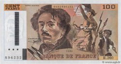 100 Francs DELACROIX 442-1 & 442-2 FRANCIA  1994 F.69ter.01a AU