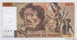 100 Francs DELACROIX 442-1 & 442-2 FRANCIA  1994 F.69ter.01b q.FDC