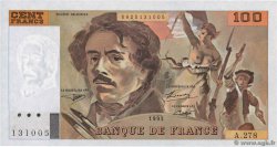 100 Francs DELACROIX 442-1 & 442-2 FRANCIA  1995 F.69ter.02b q.FDC