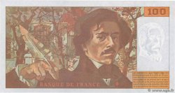 100 Francs DELACROIX 442-1 & 442-2 FRANCE  1995 F.69ter.02b UNC-