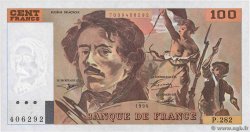 100 Francs DELACROIX 442-1 & 442-2 FRANCE  1994 F.69ter.01c UNC-