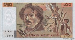 100 Francs DELACROIX 442-1 & 442-2 FRANCIA  1995 F.69ter.02c q.FDC