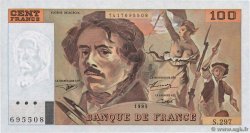 100 Francs DELACROIX 442-1 & 442-2 FRANCE  1995 F.69ter.02c
