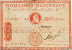 1000 Livres sans coupons FRANCE  1790 Ass.03b