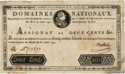 200 Livres FRANCE  1792 Ass.33a F-