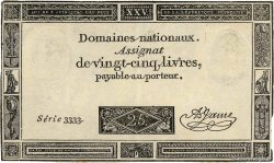25 Livres FRANKREICH  1793 Ass.43a SS