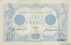 5 Francs BLEU FRANKREICH  1915 F.02.29