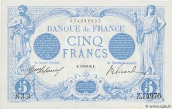 5 Francs BLEU FRANCIA  1916 F.02.45 SC+