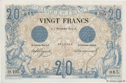 20 Francs NOIR FRANCE  1874 F.09.01 XF+