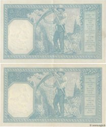 20 Francs BAYARD Consécutifs FRANCIA  1916 F.11.01 SPL+