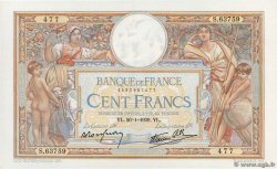 100 Francs LUC OLIVIER MERSON type modifié FRANCIA  1939 F.25.40 AU