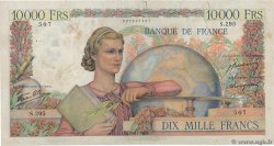 10000 Francs GÉNIE FRANÇAIS FRANKREICH  1946 F.50.13 fS