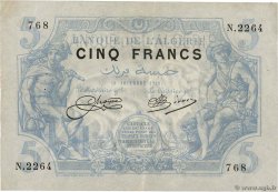 5 Francs ALGERIA  1920 P.071b SPL