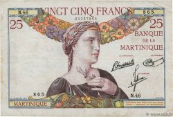 25 Francs MARTINIQUE  1945 P.12 TB