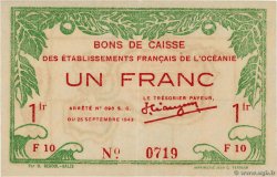 1 Franc OCEANIA  1943 P.11c SC