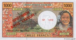 1000 Francs Spécimen POLYNÉSIE, TERRITOIRES D