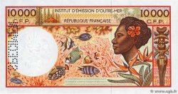 10000 Francs Spécimen POLYNESIA, FRENCH OVERSEAS TERRITORIES  1995 P.04bs UNC